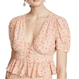 LoveShackFancy Steph Top in Sardinia - XS-NWT